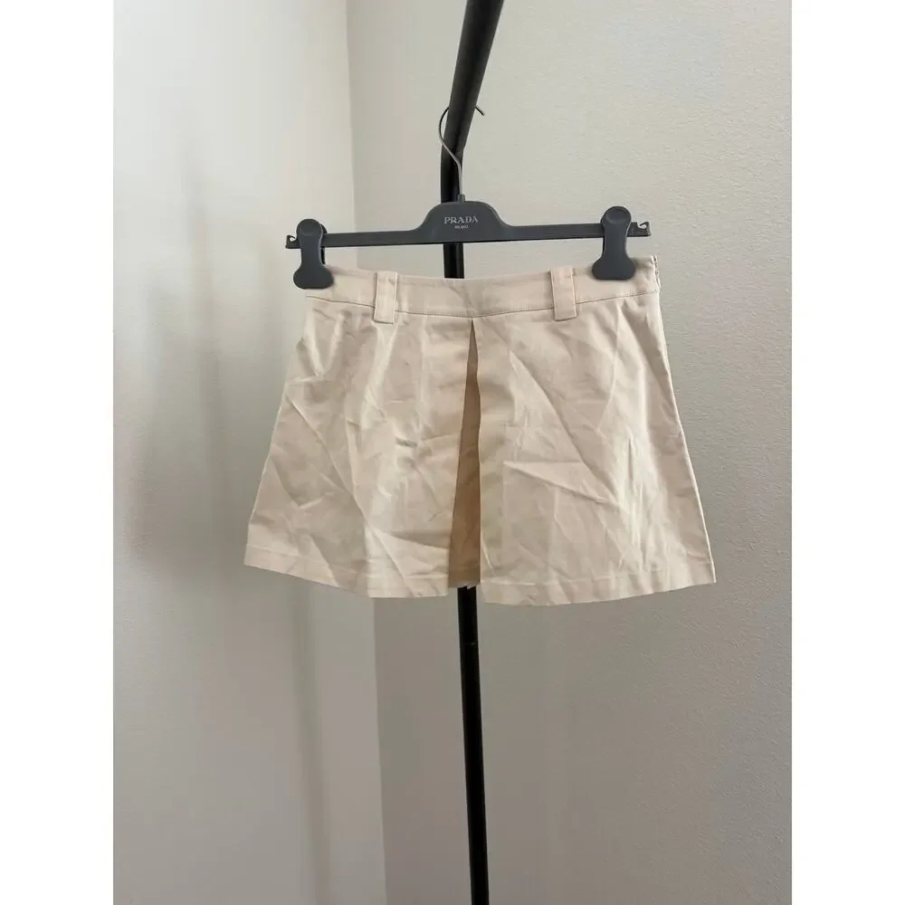 New $122 Kourt ecru skirt skort pleated size 2 - Picture 3 of 5